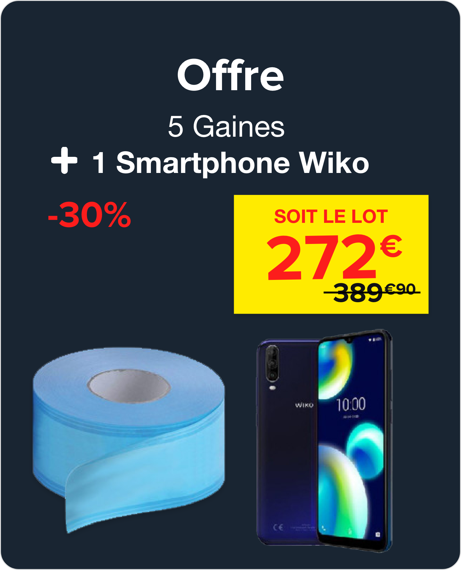 5 Gaines + 1 Smartphone Wiko (WIKO)