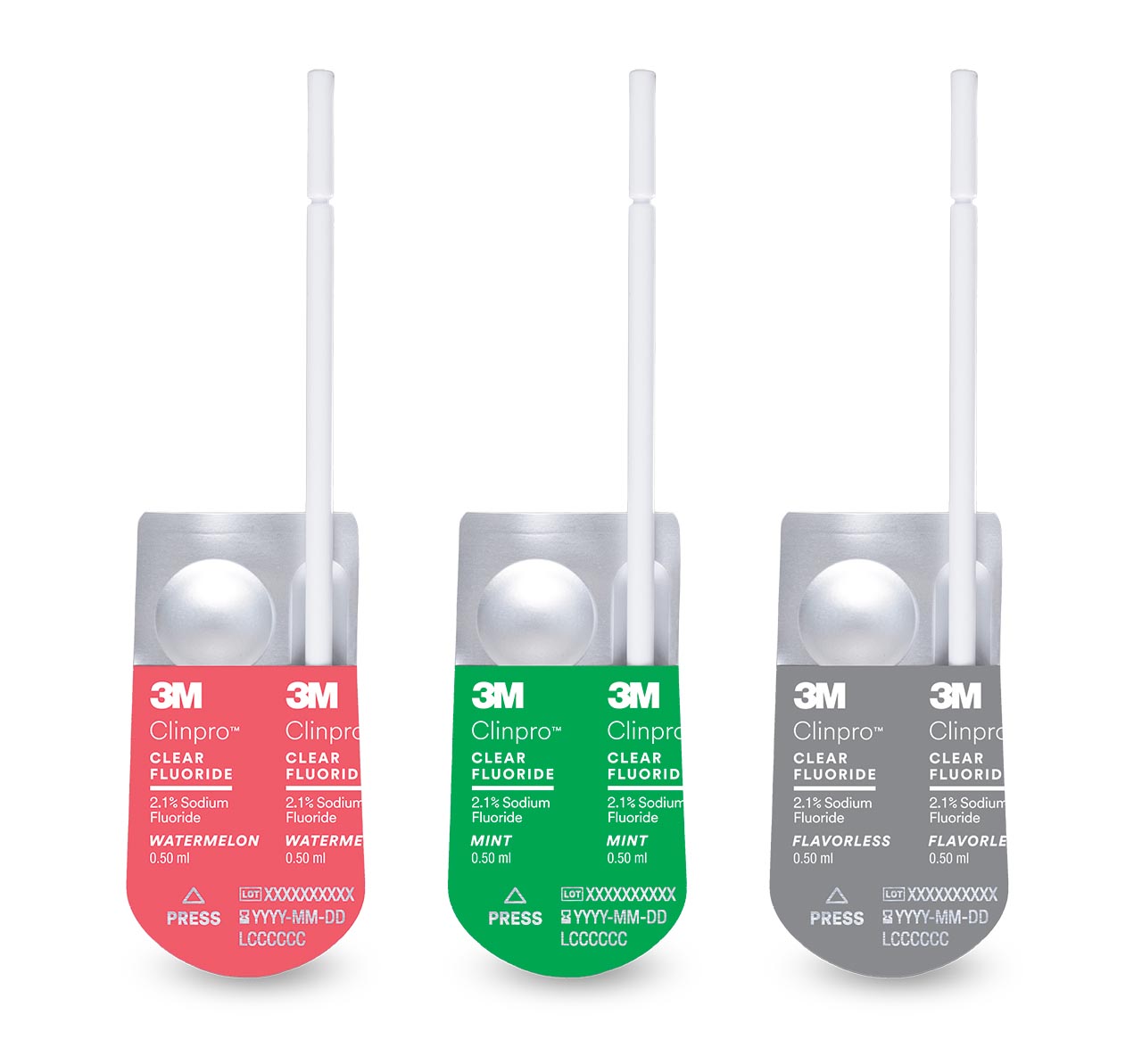 3M™ Clinpro™ Clear Fluorure L-Pop™ traitement à usage unique